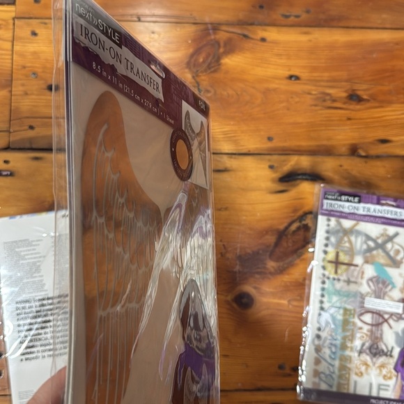 Christian cross, faith, angel wings iron on transfers make your own t-shirt NIB - Picture 6 of 7